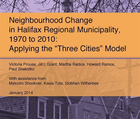 Halifax, 1970 to 2010 | Neighbourhood Change Research Partnership