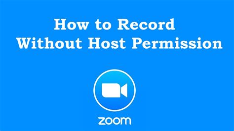 How To Record Zoom Meeting Without Permission Youtube