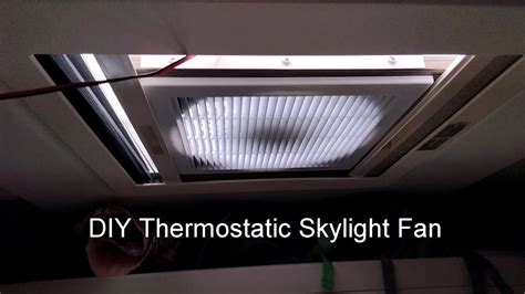 Diy Motorhome Skylight Vent Fan Youtube