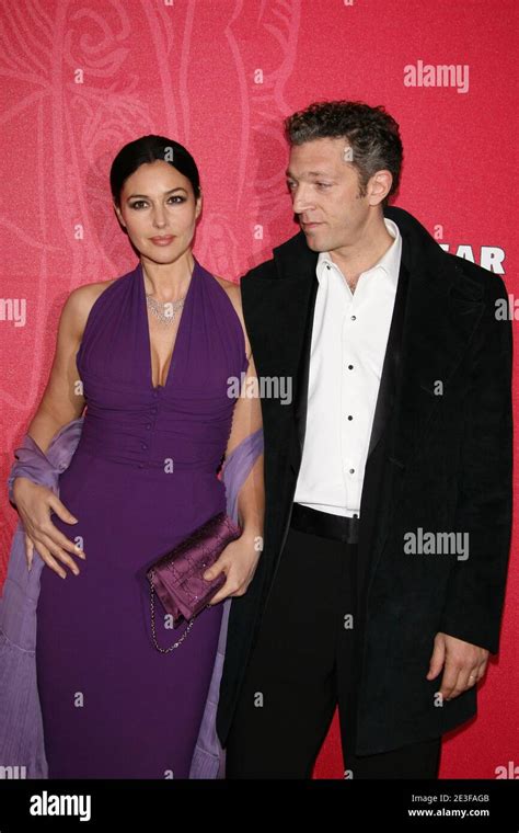 Actress monica bellucci husband vincent hi-res stock photography and ...