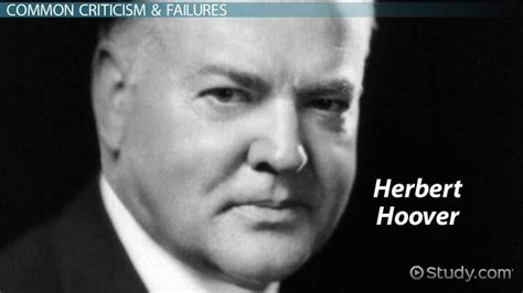 Herbert Hoover | Biography, Failures & Presidency - Video & Lesson Transcript | Study.com