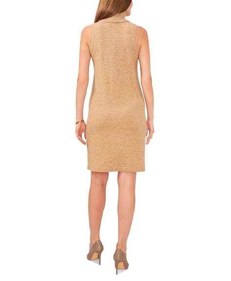 Msk Womens Sleeveless Turtleneck Sweater Dress Macys