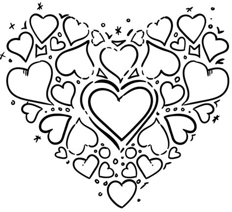 Printable Heart Coloring Pages The Best Porn Website