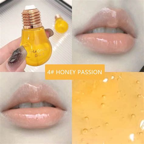 Fufafayo Clearance Makeup Small Light Bulb Lip Gloss Candy Flavored Lip Oil Moisturizing Lip