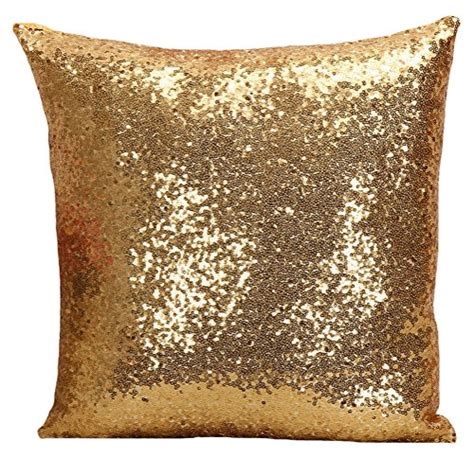 Gold Sequin Pillow Designer