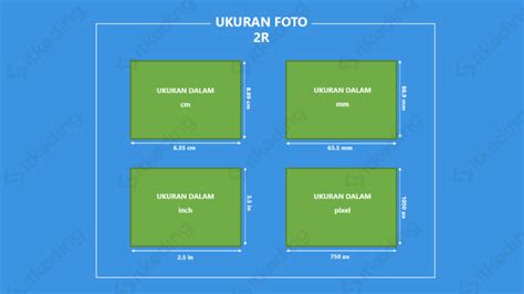 Ukuran Foto 2R dalam cm, mm, inci & pixel Sesuai Standar