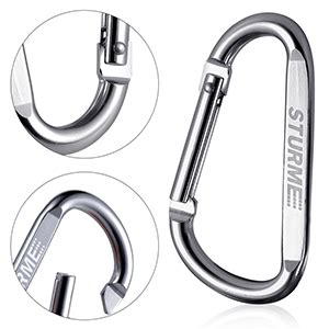 Amazon Aluminum D Ring Carabiners Clip D Shape Spring Loaded