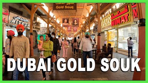 Walking Around DUBAI GOLD SOUK NAIF DEIRA YouTube