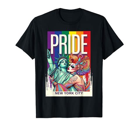 Drag Queen New York City Ny Gay Pride Flag Statue Of Liberty T Shirt