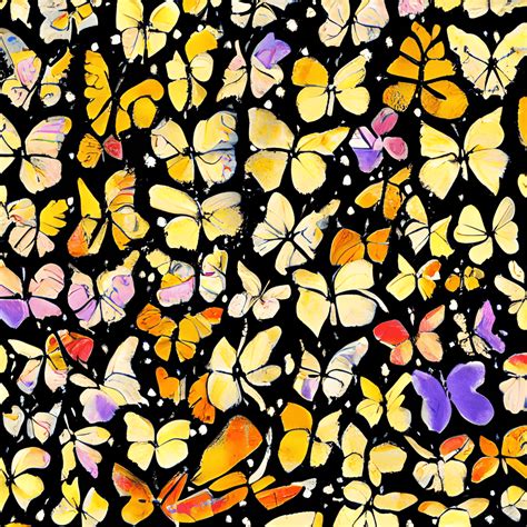 Butterfly Patterns Painting Creative Fabrica