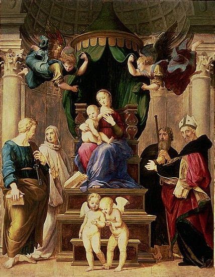 Madonna Of The Baldacchino Raphael Raffaello Sanzio Of U Als