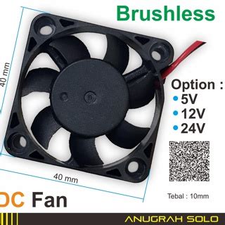 Jual Dijamin Ori KIPAS DC 4X4 CM DC BRUSHLESS FAN 5V 12V 24V KIPAS