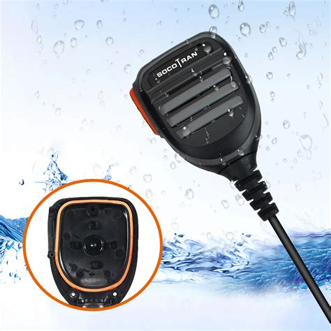 K Plug Waterproof Handheld Walkie Talkie Remote Speaker Microphone For