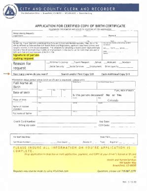 Fillable Online Application For Certified Copy Of Birth Certificate Fax