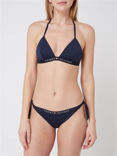 Tommy Hilfiger Bikini Oberteil Mit Neckholder Dunkelblau Online Kaufen