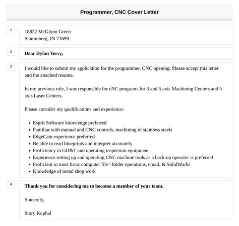 Programmer Cnc Cover Letter Velvet Jobs