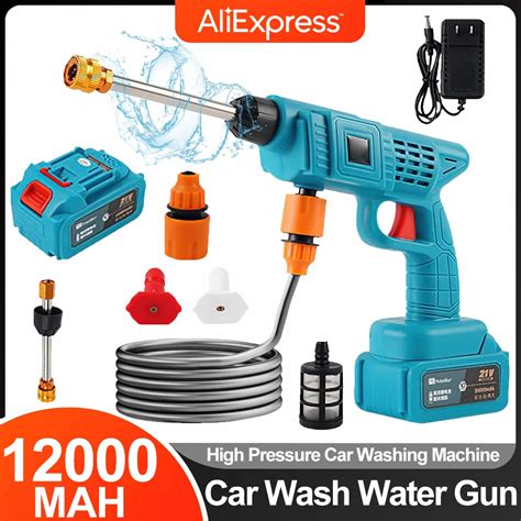 Mah Wireless Portable High Pressure Washer Cleaner Gun Supplies