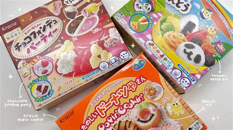 Asmr Diy Kracie Popin Cookin Candy Kit🍱🍩🍓 Japanese Candy Kits🎏 Youtube