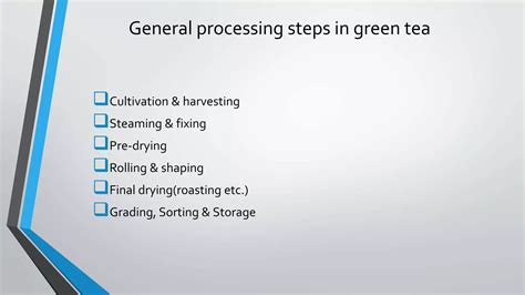 Process Flow Chart Tea Processing Ppt