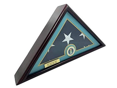 5x9 Burialfuneralveteran Flag Elegant Display Case Solid Etsy