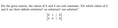 Solved For the matrices given in rref, write the solution of | Chegg.com