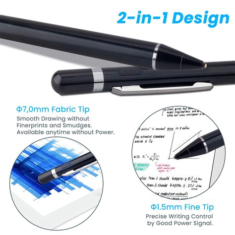 K811 Touch Screen Laptop Pen With Rechargeable 1.5mm Soft Fine Tip For ...