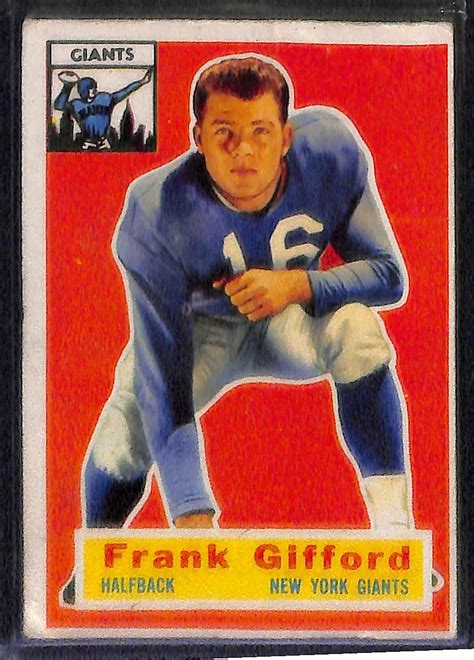 Lot Detail Lot Of Topps Football Card W Frank Gifford