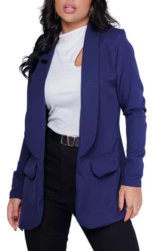 Blazer Feminino Social Terninho Alfaiataria Slim Casaco Mercadolivre