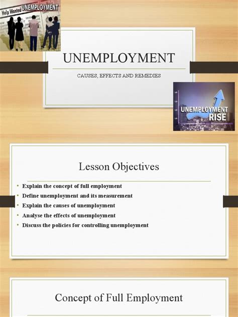 Unemployment: Causes, Effects and Remedies | PDF | Unemployment ... 