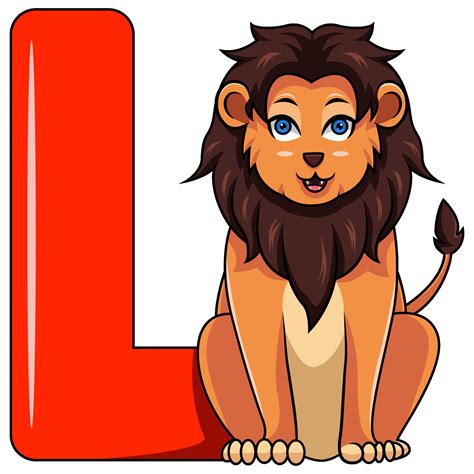 L letter for lion 25883581 Vector Art at Vecteezy