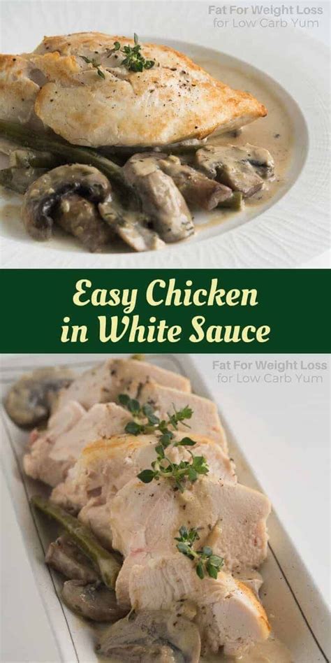 A Simple Chicken Served In A Dairy Free White Sauce Is Such And Easy