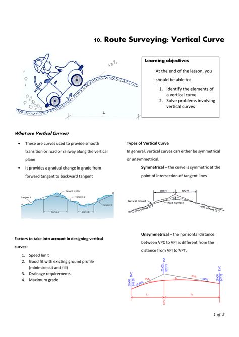 Route Surveying Vertical Curve 1 Of 2 Department Of Civil