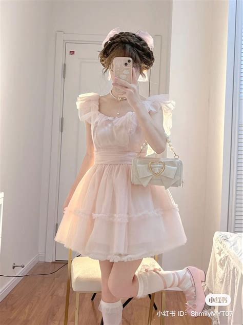 🪷🧺🫧 Pretty Dresses Pastel Pink Dress Girly Outfits