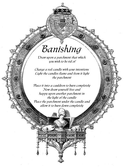 Banishing Spell Wiccan Spells Book Of Shadows Banishing Spell