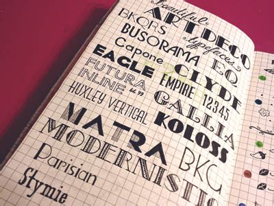 Art Deco Typography Study by Jaclyn Le on Dribbble