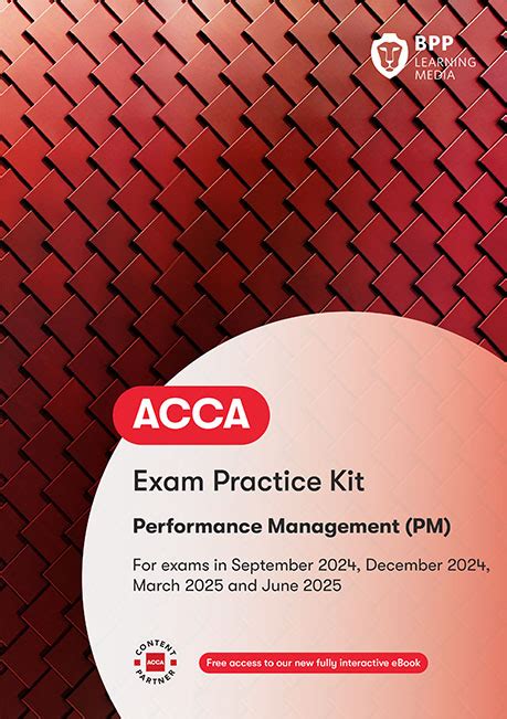 Bpp Acca Performance Management Exam Practice Kit 2024 25 Edition