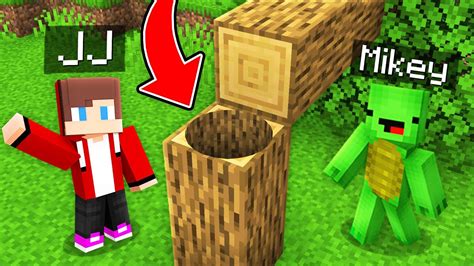 Jj And Mikey Found Secret Tunnel Inside Tree In Minecraft Maizen Youtube