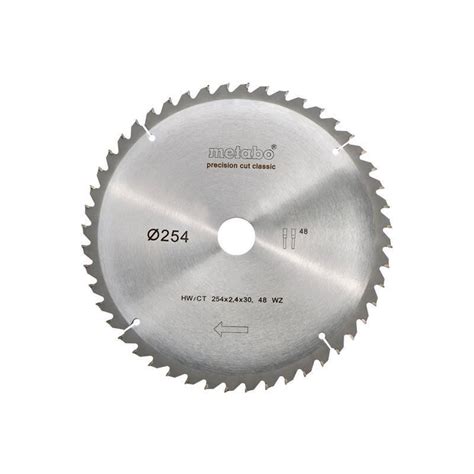 Lame de scie circulaire Ø254 mm Metabo HW CT 254