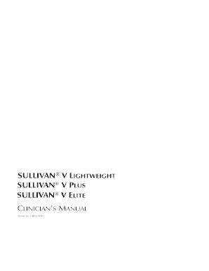 Fillable Online SULLIVAN V LIGHTWEIGHT Fax Email Print PdfFiller