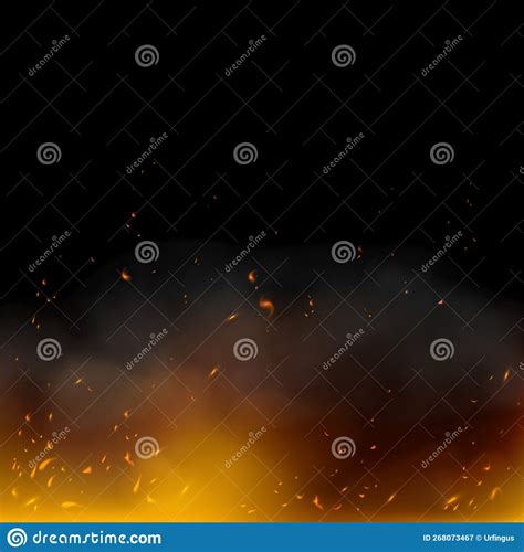 Flame Sparks. Isolated Vector Stock Illustration - Illustration of ...