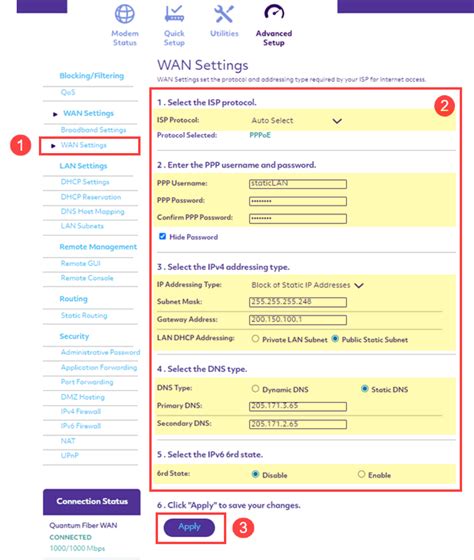 Static Ip Setup For Smartnid Centurylink