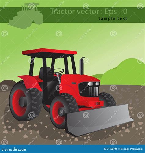 Agricultural Tractor Transport For Farm Stock Vector Illustration Of