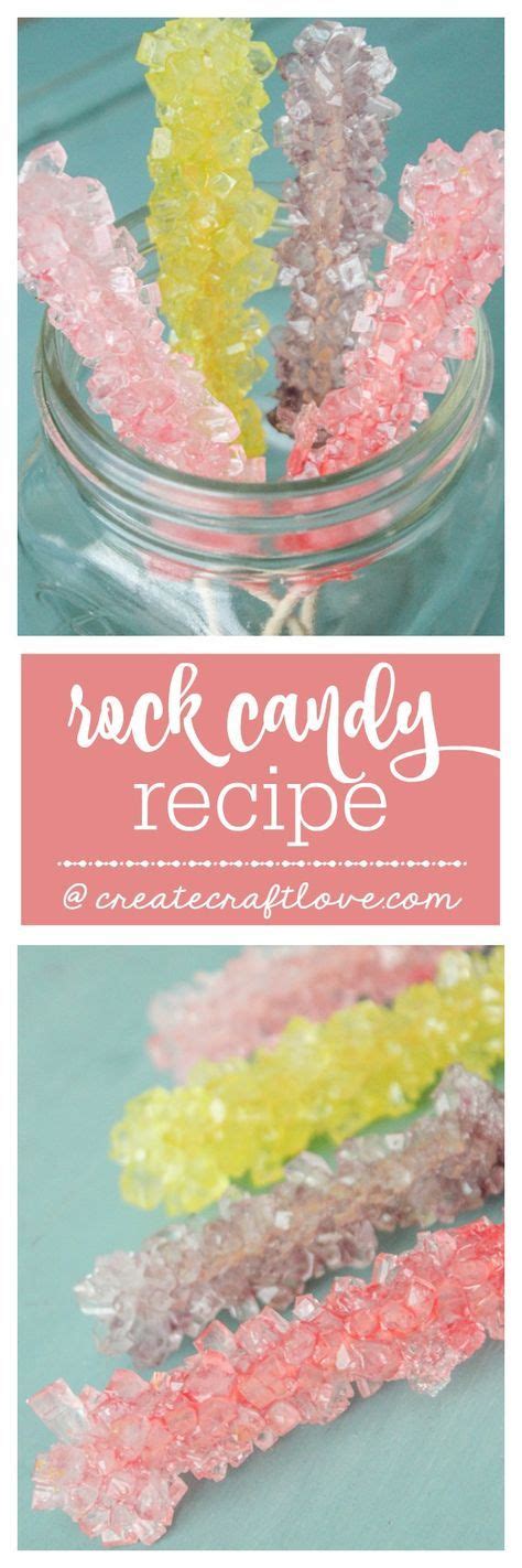 Homemade Rock Candy Recipe Rock Candy Recipe Homemade Rock Candy Candy Recipes