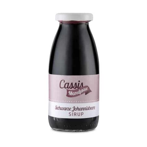 Cassis Sirup Schwarze Johannisbeere Zum Mixen 250 500ml Treppenwolf Shop