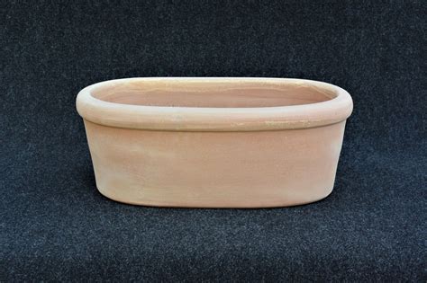 Terracotta More Blumentopf Oval Glatt