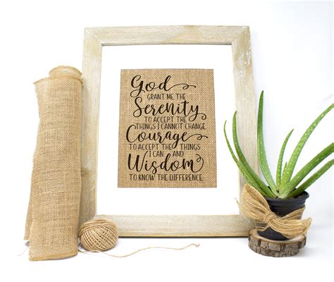 Serenity Prayer Art Print Lettering God Grant Me Serenity Etsy