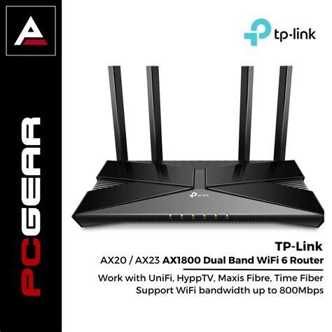 TP-Link WiFi 6 AX1800 Archer AX20 / AX23 Gigabit Wireless WiFi Router For UniFi/Maxis/Time Fiber ...