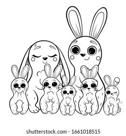 Bunny Rabbit Coloring Pages