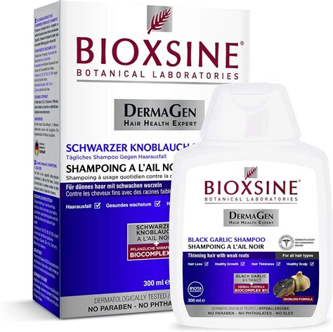 Bioxsine Herbal Shampoo With Black Garlic Against Hair Loss For Men