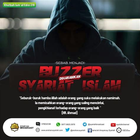 Khutbah Jumat Edisi Sebab Menjadi Buzzer Diharamkan Syariat Islam